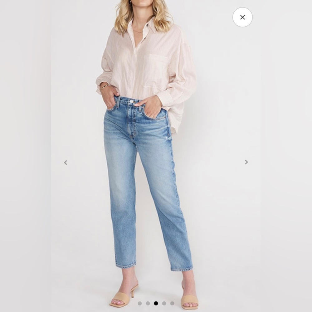 NWT ÉTICA Denim Sz 29 Finn Straight Slim Canyon Reef Shadow